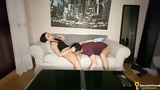 A movie night with a friend turned into a hot sex session