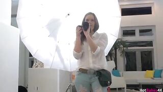 The photographer fucked in the pussy by two young lesbians in a steamy session