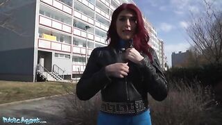 A tourist redhead from Britain got fucked by Public Agent in the hotel