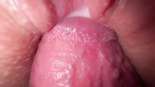 Guy fucked his stepsister and came on her pussy