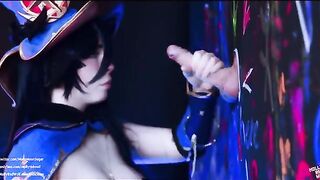 Astrologer Mona farms Mora to pay debts in this unique cosplay video