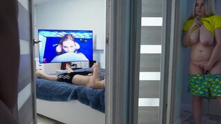 The stepdaughter continues to spy on her stepfather (Part 2)