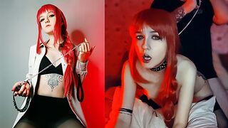Makima lost control of her pet Chainsaw Man, cosplay