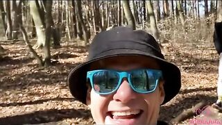 A day with Kleomodel ended with a group sex session in the woods