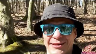 A day with Kleomodel ended with a group sex session in the woods