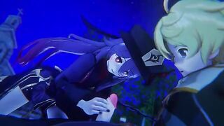 Hentai remake short video with Hu Tao from Genshin Impact in 3D