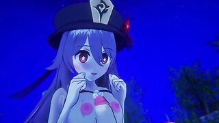 Hentai remake short video with Hu Tao from Genshin Impact in 3D