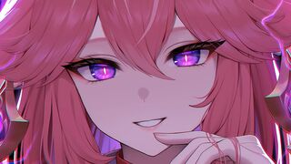 Yae Miko's feet fetish action with intense climax in 5 minutes