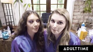 Lesbian hair stylist Elena Koshka seduces with passionate touch