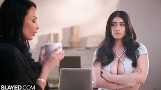 Teacher Anissa gave student Violet a sensual lesson