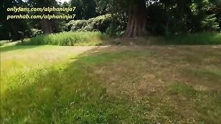 A big facial and risky sex outside the country estate with Alphaninja7