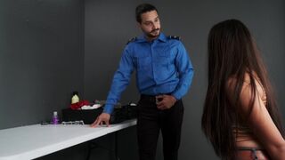 TSA agent found a toy in the bag and fucked me hard