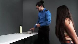 TSA agent found a toy in the bag and fucked me hard