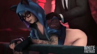 Hentai compilation of a lynx in a Fortnite setting