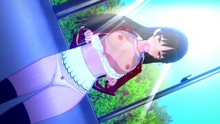 Suzune Horikita desires you in a passionate hentai classroom scene