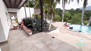 Girl fucked by her stepbrother and his girlfriend