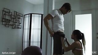 A Personal Trainer Session With A Hottie Gets Real - Bellesa Films