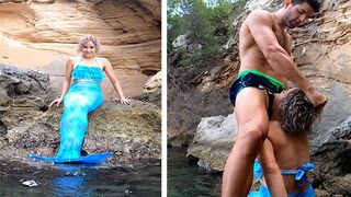 A hot mermaid lured me to fuck her on the ship while sailing