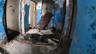 Exhibitionist girl walks through abandoned buildings part 1
