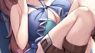 Raphtalia helps with ejaculation in this hot anime JOI scene