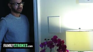 Redhead teen Vanna Bardot gets fucked by stepdad in a taboo scene