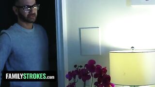 Redhead teen Vanna Bardot gets fucked by stepdad in a taboo scene