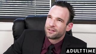 April Olsen gets fucked hard by her boss in his office, showcasing intense action