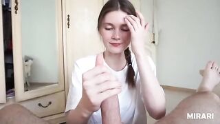 A cute college girl with a great mouth fulfills her sexual wishes - MIRARI