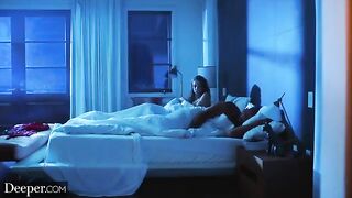The goddess Elena Koshka is having a fantasy with two guys in HD