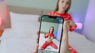 She asked to take photos, but they started to fuck