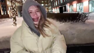 Babe from the streets, no condom, great sex, cumshot