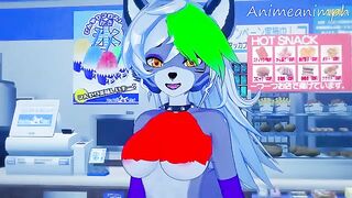 Roxanne Wolf gets fucked after closing Five Nights at Freddy's