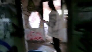 A walk around Gdynia Orłowo with a Chihuahua, exploring abandoned buildings and public intimacy