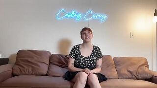 First porn audition for a big titty art hoe on Casting Curvy