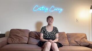 First porn audition for a big titty art hoe on Casting Curvy