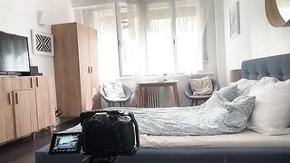 A woman said goodbye to her lover in a passionate, intense encounter