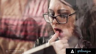 The investigator rubs her pussy thinking about missing girls