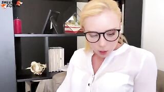 A secretary gets fucked by her boss in different poses and positions