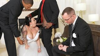 Payton's wedding day turned into a wild threesome adventure