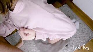 The cute stepsister gets her pussy filled with cum and loads