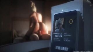Overwatch Mercy animated videos with hot action, June 3rd week