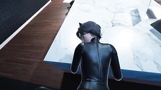 Catwoman Pov in the office - a steamy DC Comics parody