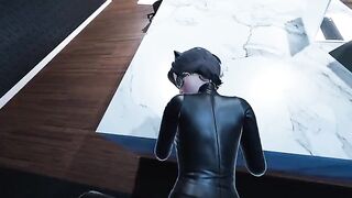 Catwoman Pov in the office - a steamy DC Comics parody