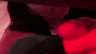 College girl gets her pussy filled with cum during a wild party