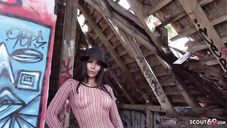 Casting sex with blonde amateur on the street for Public Agent