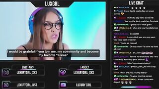 A pretty girl fucks with a streamer right in the online broadcast