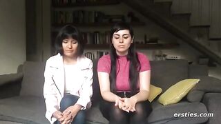 Two hot lesbian friends are not enough for each other, so a guy comes in