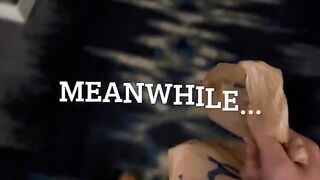 Thick porn star with blue hair begs to fuck delivery guy in hotel room