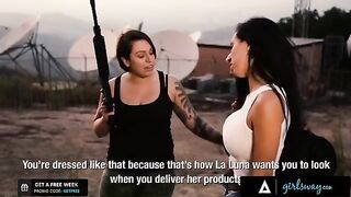 The boss of a Femdom cartel, Luna Star, teaches her new whores to behave