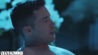 Concierge Vanessa, a vixen from Vixen.com, seduces a guest away from his GF
